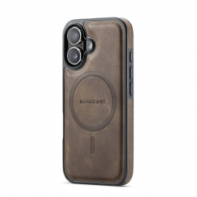 Hülle Für iPhone 17 Magsafe Kompatibel Mit Premium-lederoptik