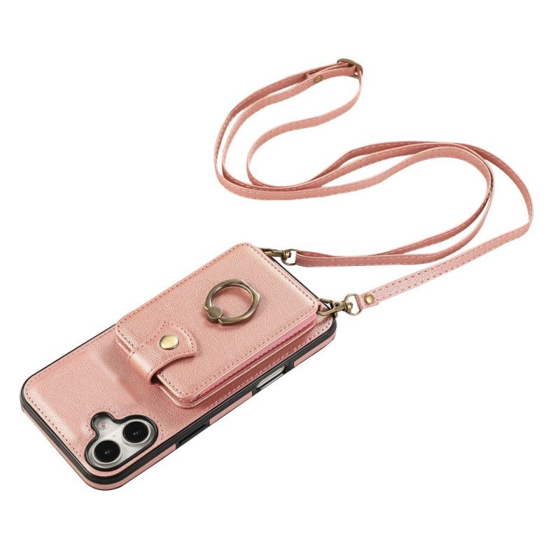 Hülle Für iPhone 17 Mehrfachkartenetui Mit Schultergurt