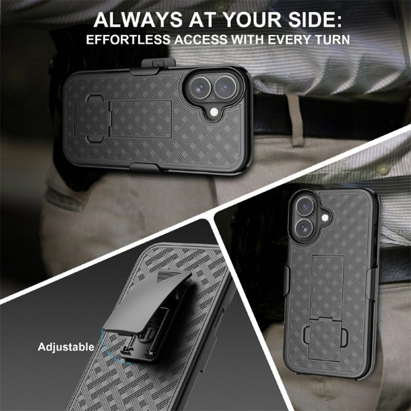 Hülle iPhone 17 Ausziehbar Mit Ständer Und Clip