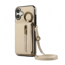 Hülle iPhone 17 Brieftasche Mit Reißverschluss