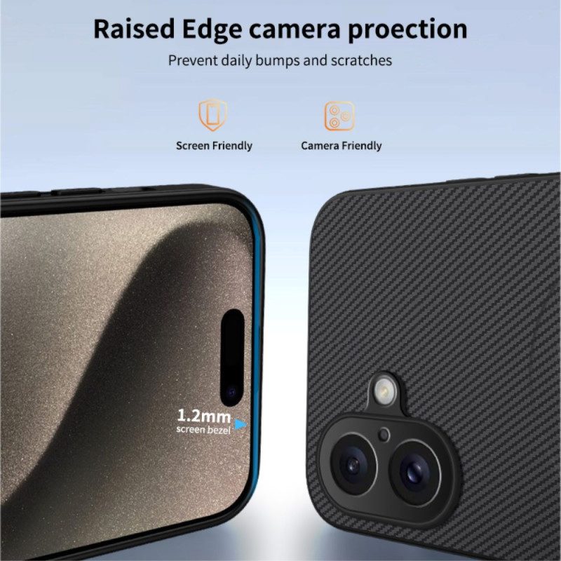 Hülle iPhone 17 Handyhülle Magsafe-kompatibel Carbonfaser