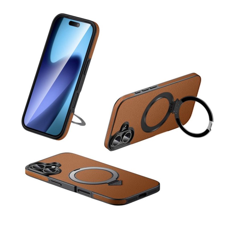 Hülle iPhone 17 Magsafe Kompatibel Mit Leder Und Ständer
