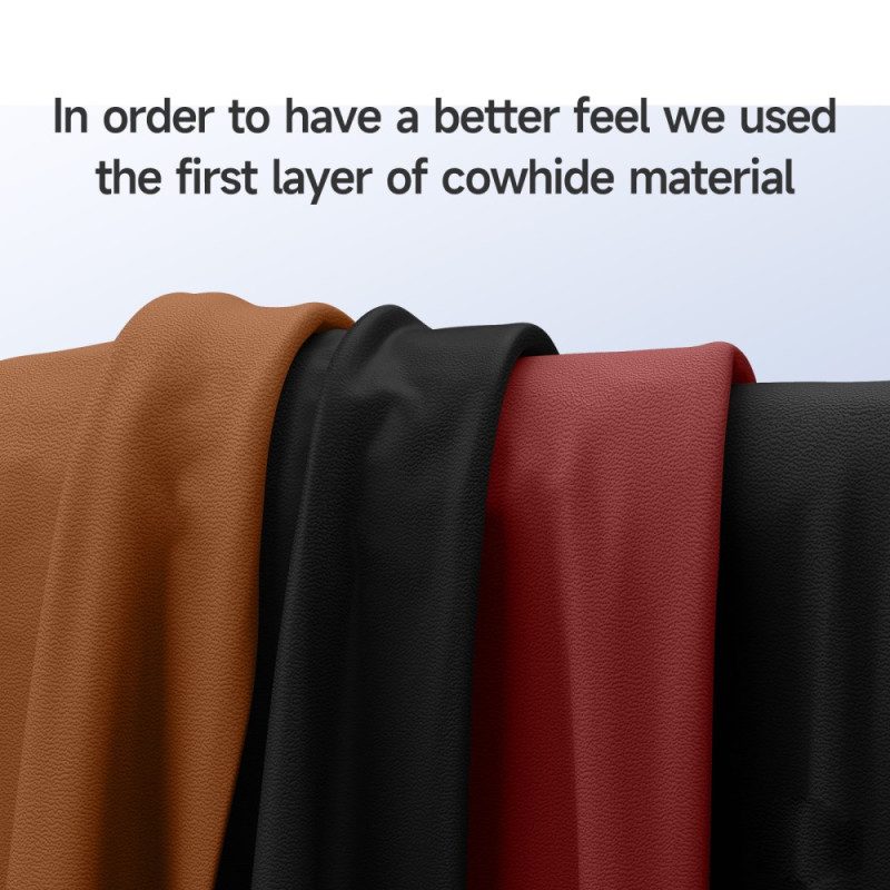 Hülle iPhone 17 Magsafe Kompatibel Mit Leder Und Ständer