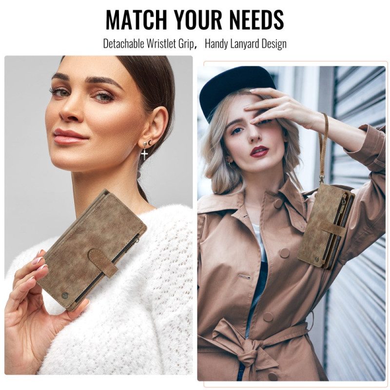 Lederhüllen Für iPhone 17 Geldbörse Mit 10 Kartenfächern