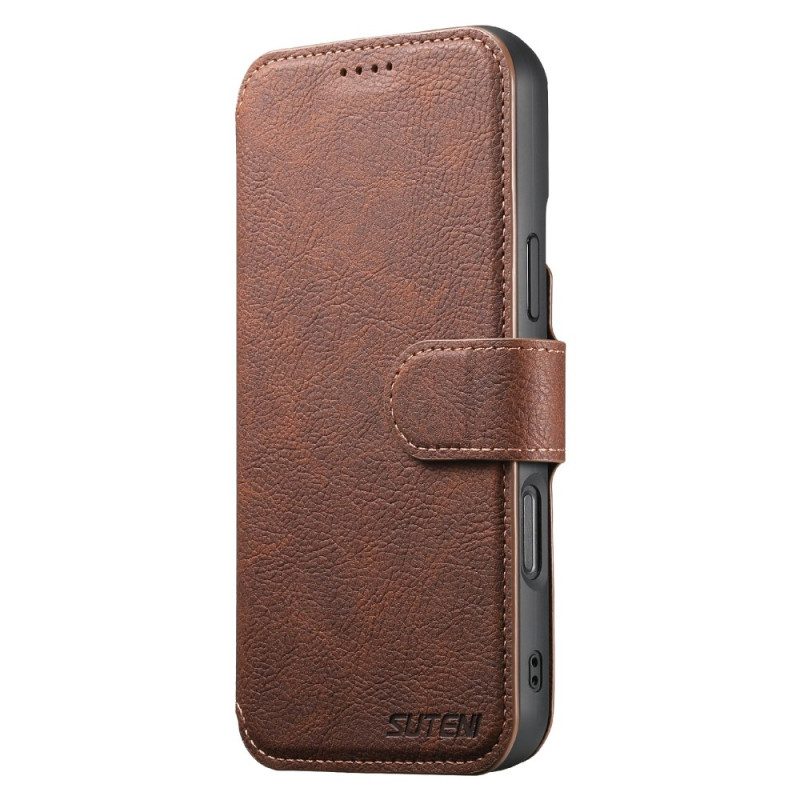 Lederhüllen iPhone 17 Handyhülle Magsafe-abnehmbare Hülle Suteni