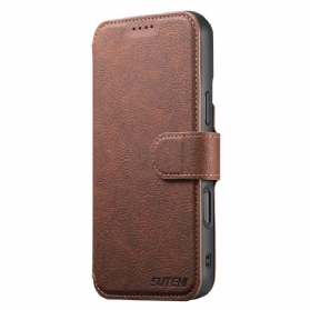 Lederhüllen iPhone 17 Handyhülle Magsafe-abnehmbare Hülle Suteni