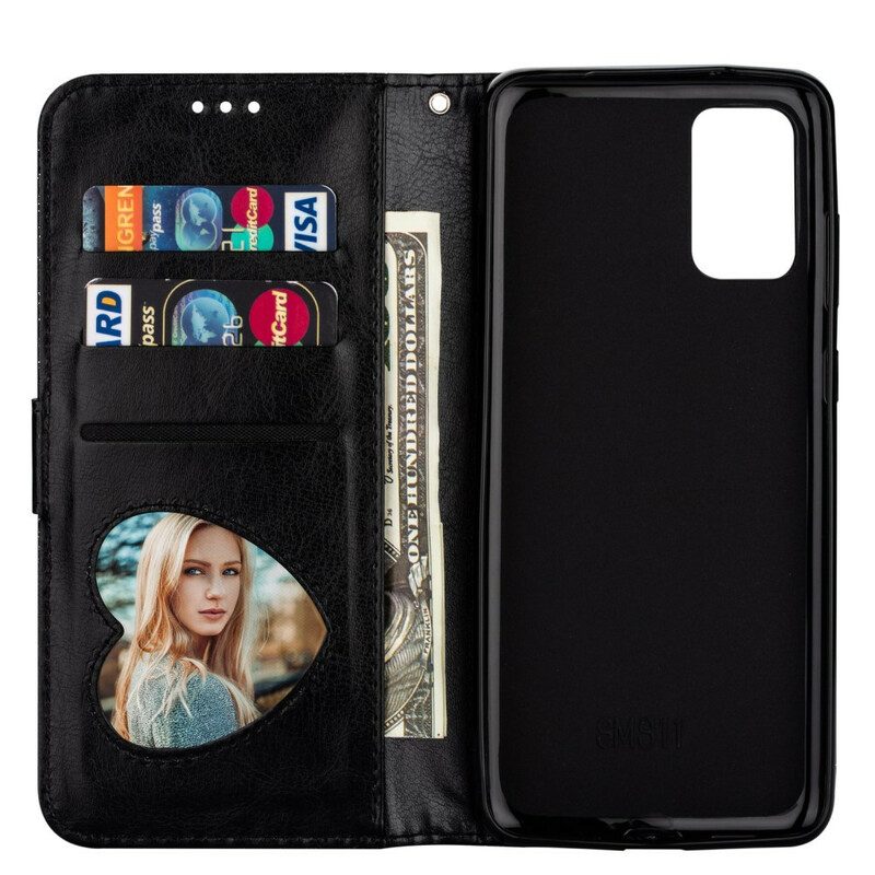 Lederhüllen Für Samsung Galaxy S20 Glitzer-geldbörse