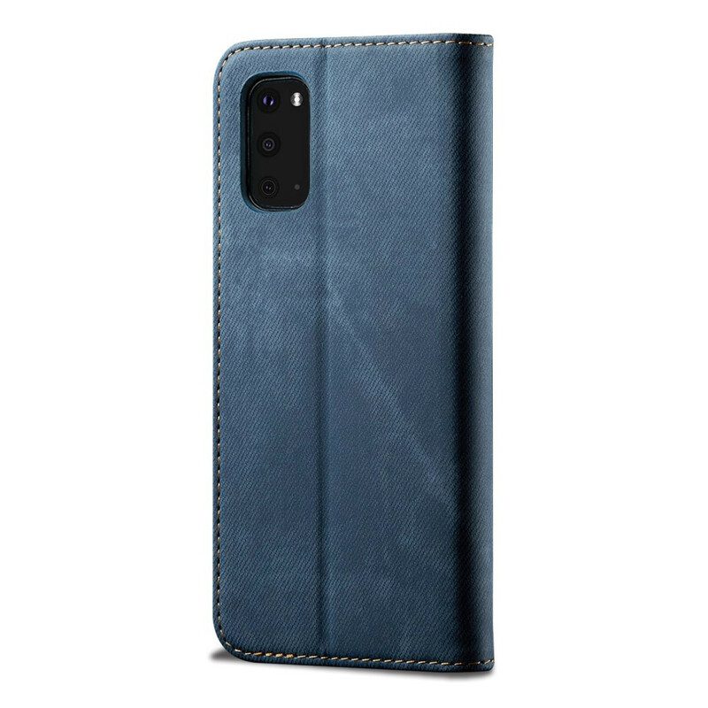 Schutzhülle Für Samsung Galaxy S20 Flip Case Denim-stoff