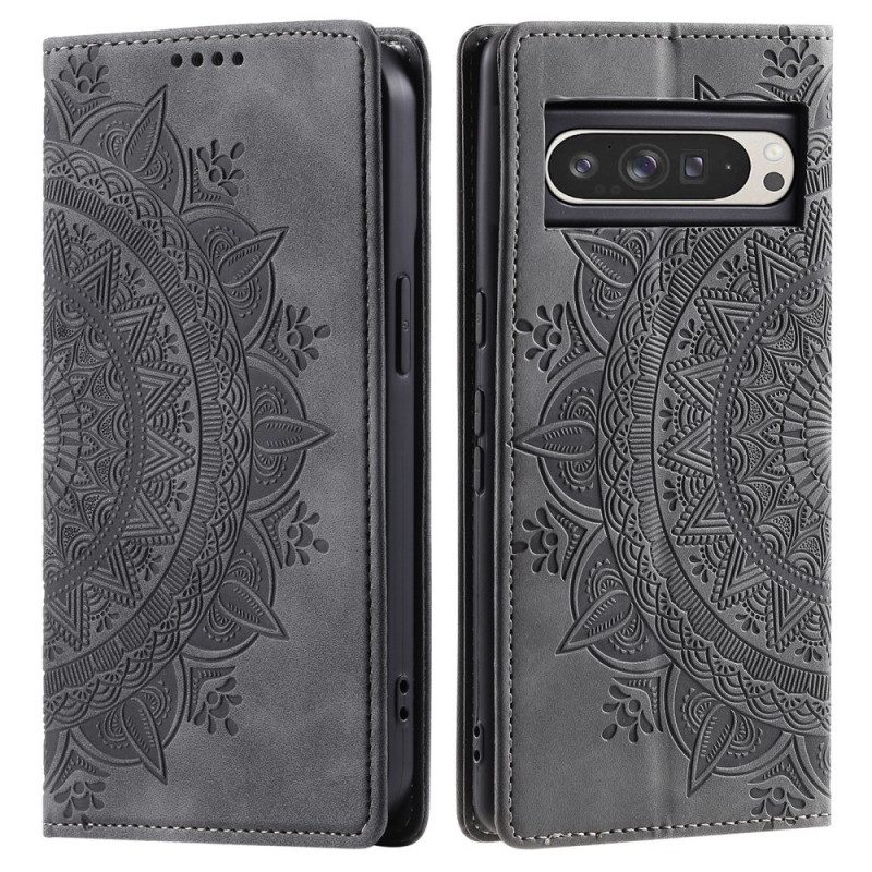 Flip Case Google Pixel 10 Pro Xl Handyhülle Mandala-wildlederoptik