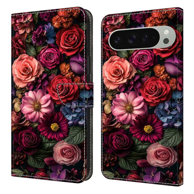 Lederhüllen Google Pixel 10 Pro Xl Blumenstrauß