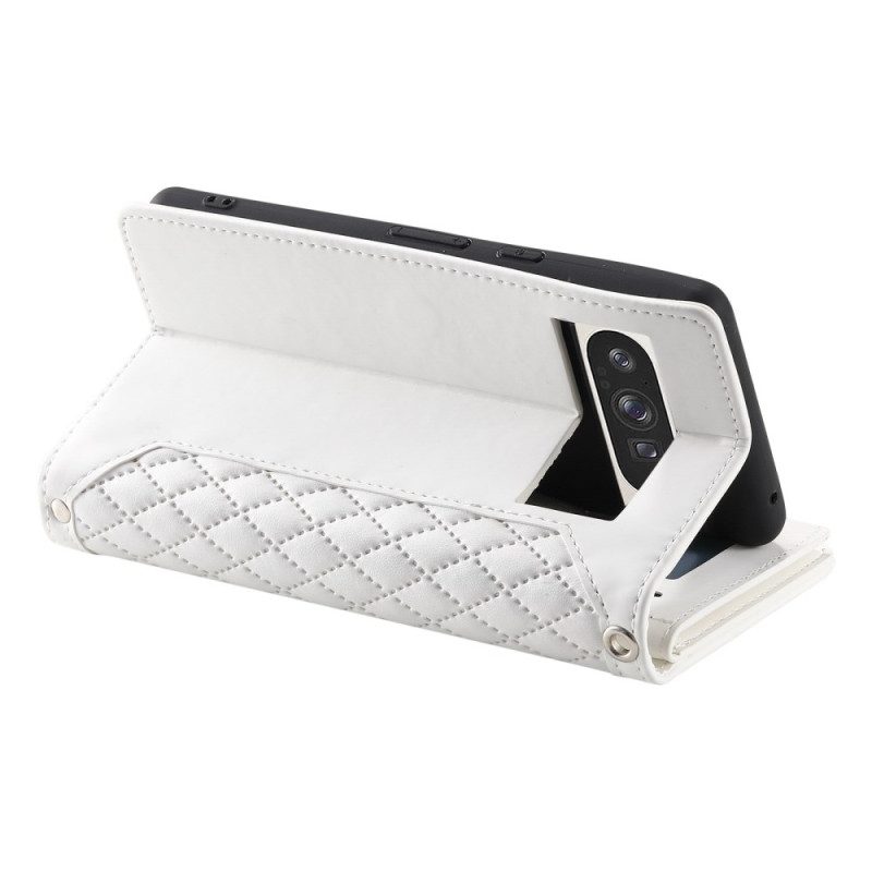 Lederhüllen Google Pixel 10 Pro Xl Gesteppte Geldbörse