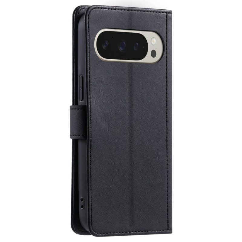 Lederhüllen Google Pixel 10 Pro Xl Handyhülle Gestepptes Design Mit Riemen Und Schultergurt