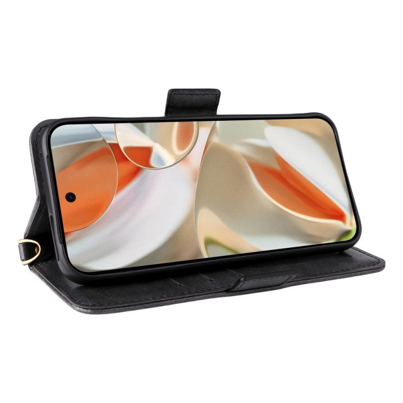 Lederhüllen Google Pixel 10 Pro Xl Handyhülle Vintage-hülle Mit Schultergurt