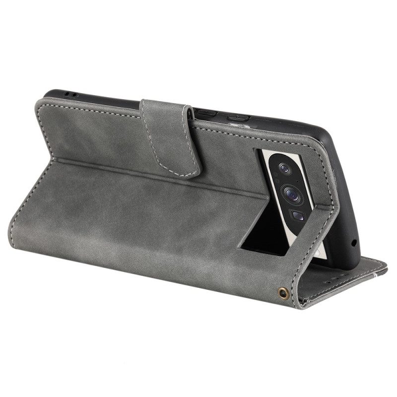 Lederhüllen Google Pixel 10 Pro Xl Handyhülle Zweifarbig Mit Riemen