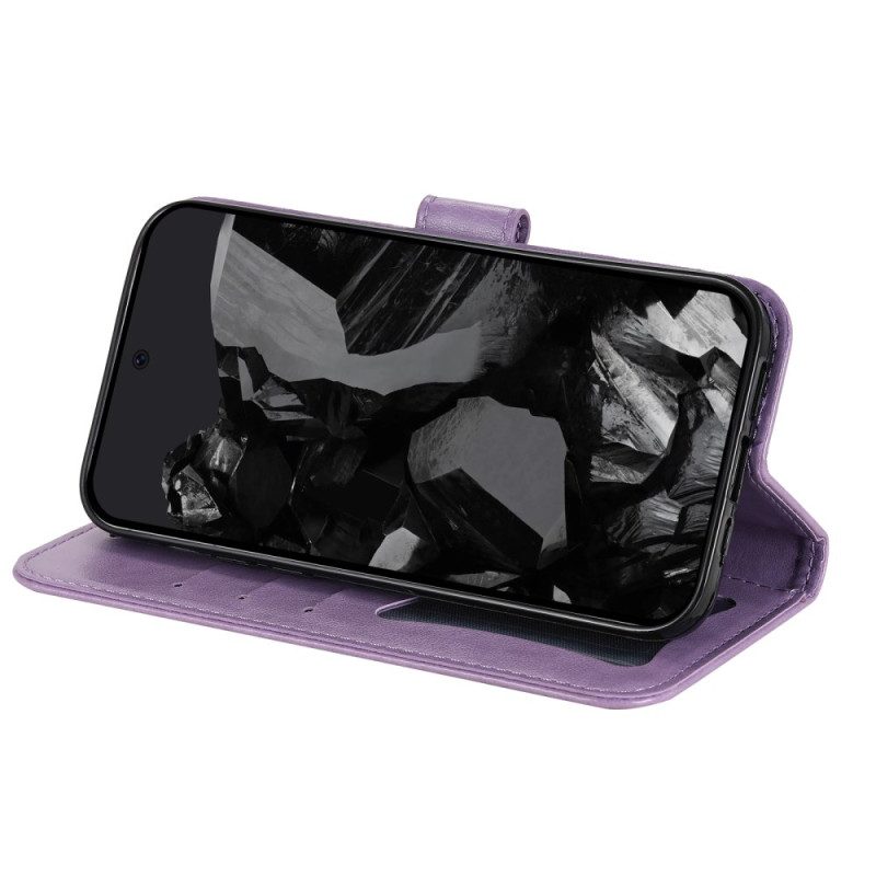 Lederhüllen Google Pixel 10 Pro Xl Mandala-print Mit Riemen