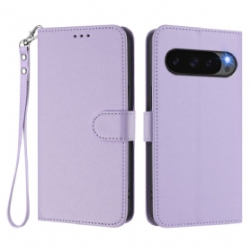 Lederhüllen Google Pixel 10 Pro Xl Schlichtes Kunstleder Mit Riemen