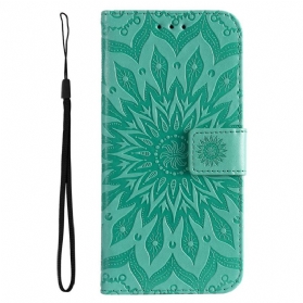 Lederhüllen Für Xiaomi 14 Ultra Mandala Mit Riemen
