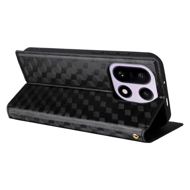 Flip Case Für Oneplus 15 Rautenmuster