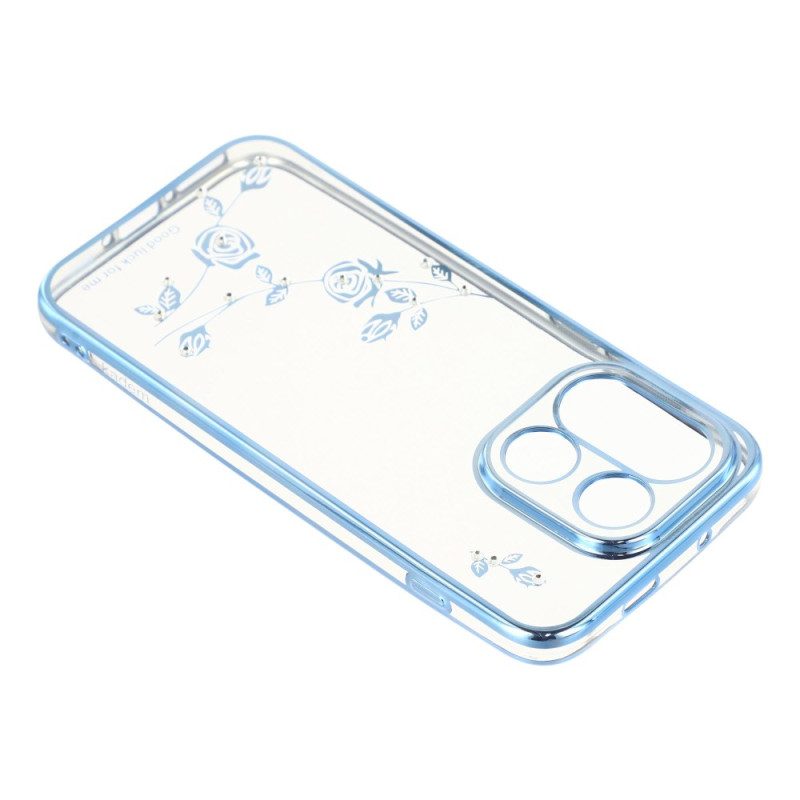 Hülle Für Oneplus 15 Kadem Blumen Und Strasssteine