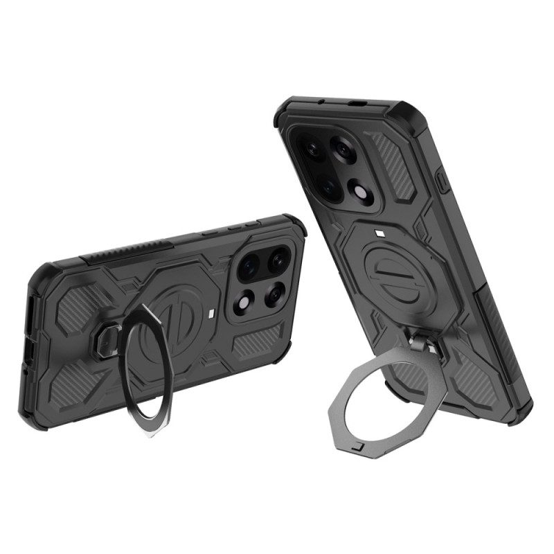 Hülle Oneplus 15 Handyhülle Magnetischer Drehbarer Metallständer