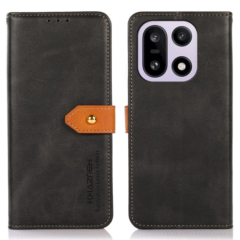 Lederhüllen Für Oneplus 15 Khazneh Goldverschluss