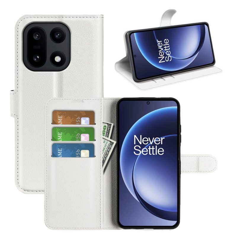 Lederhüllen Für Oneplus 15 Kunstleder Litschi