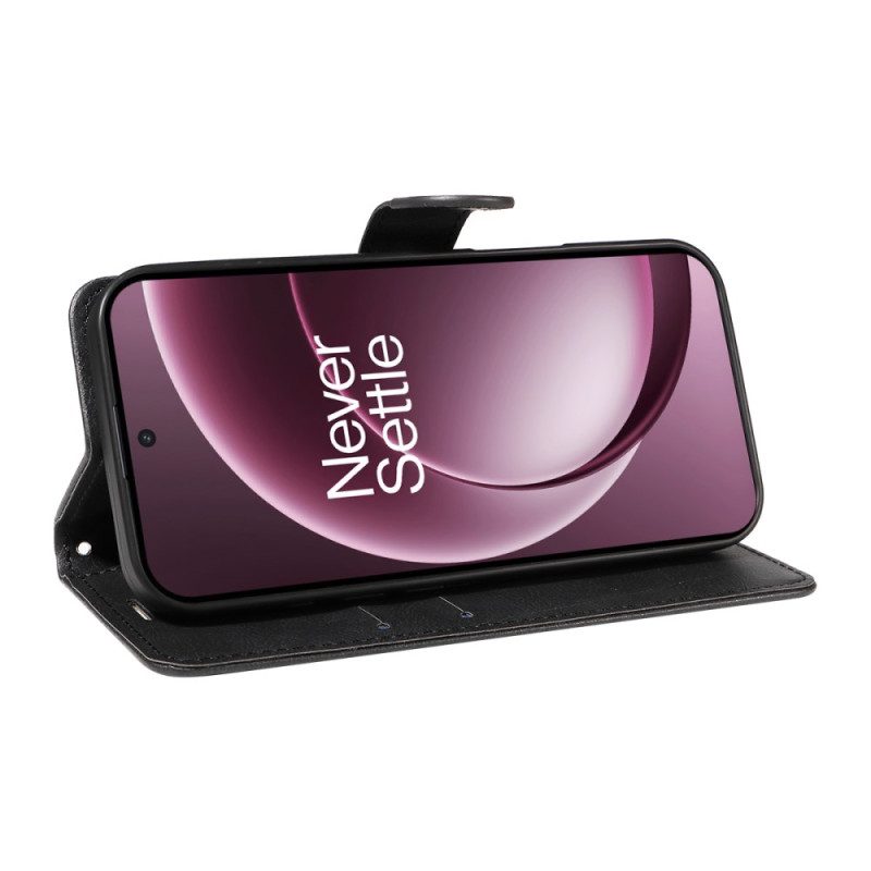 Lederhüllen Für Oneplus 15 Schlichtes Kunstleder