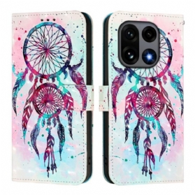 Lederhüllen Oneplus 15 Handyhülle Aquarell Traumfänger