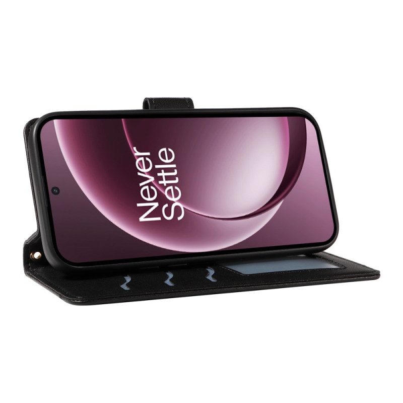 Lederhüllen Oneplus 15 Handyhülle Gesteppt Mit Schulterriemen Und Riemen