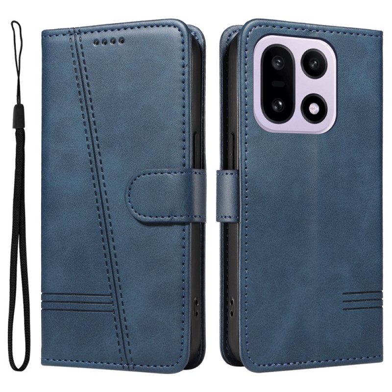 Lederhüllen Oneplus 15 T-design-linien