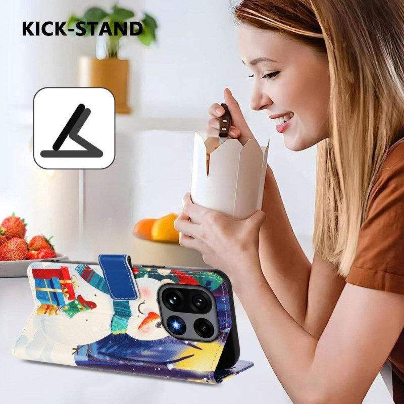 Lederhüllen Oneplus 15 Weihnachtsmuster