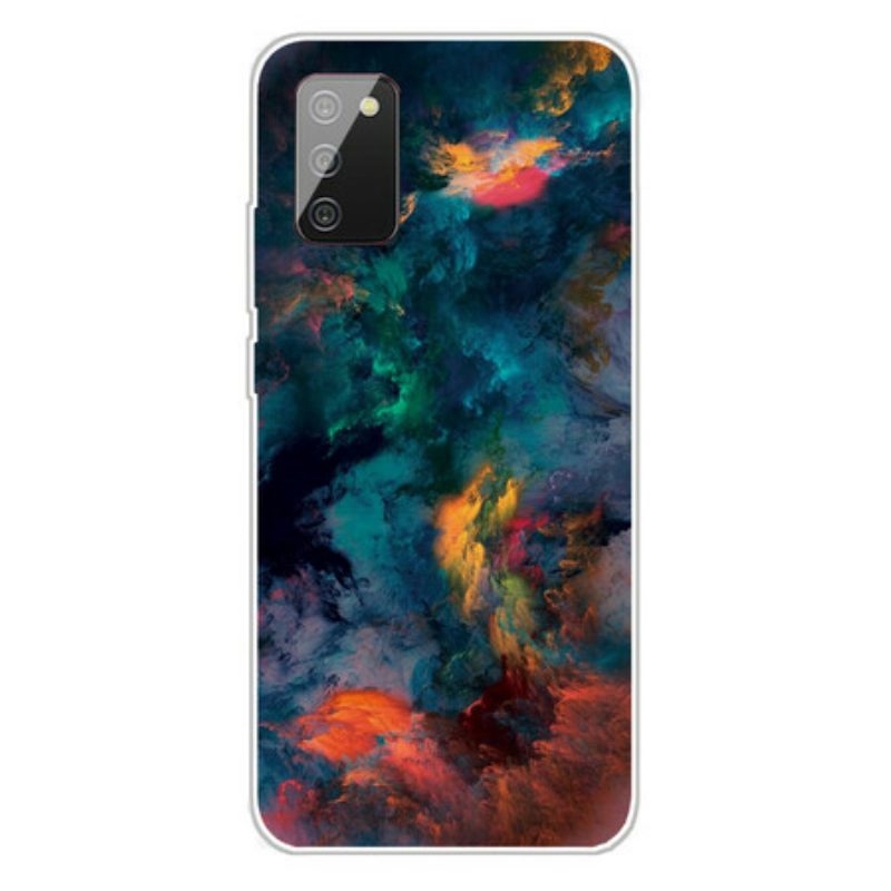 Handyhülle Für Samsung Galaxy A02s Bunte Wolken