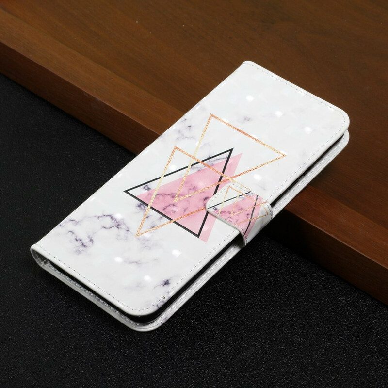 Lederhüllen Für Samsung Galaxy A02s Paillettendreieck
