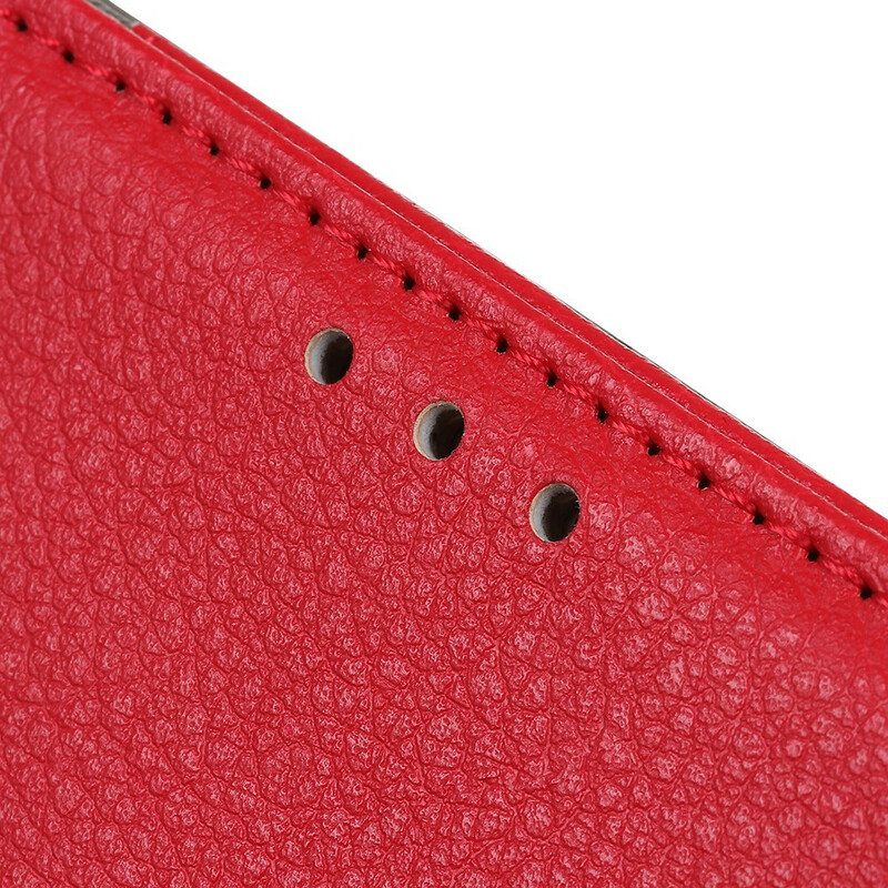 Lederhüllen Für Samsung Galaxy A02s Traditionell Litschi