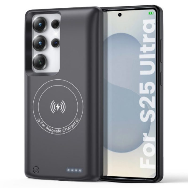 Externes Akkucase (10000 Mah) Für Samsung Galaxy S25 Ultra Mit Magnetischer Befestigung