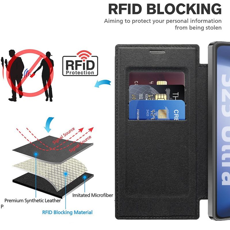 Flip Case Für Samsung Galaxy S25 Ultra 5g Magsafe-kompatible Steppung