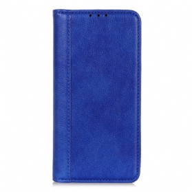 Flip Case Für Samsung Galaxy S25 Ultra 5g Spaltleder Litschi-optik