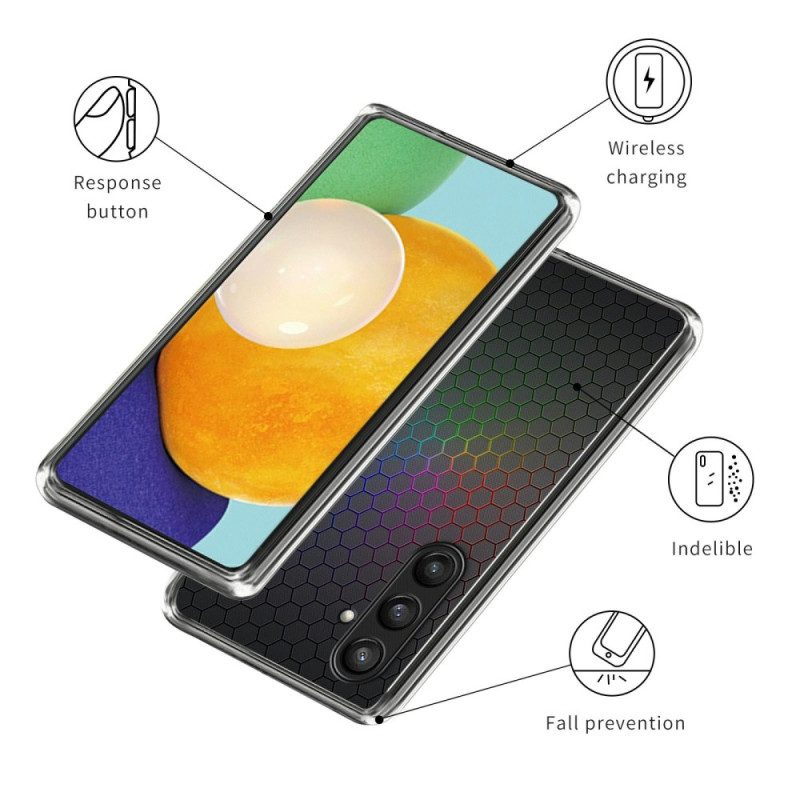 Hülle Für Samsung Galaxy S25 Ultra 5g Farbiges Wabenmuster
