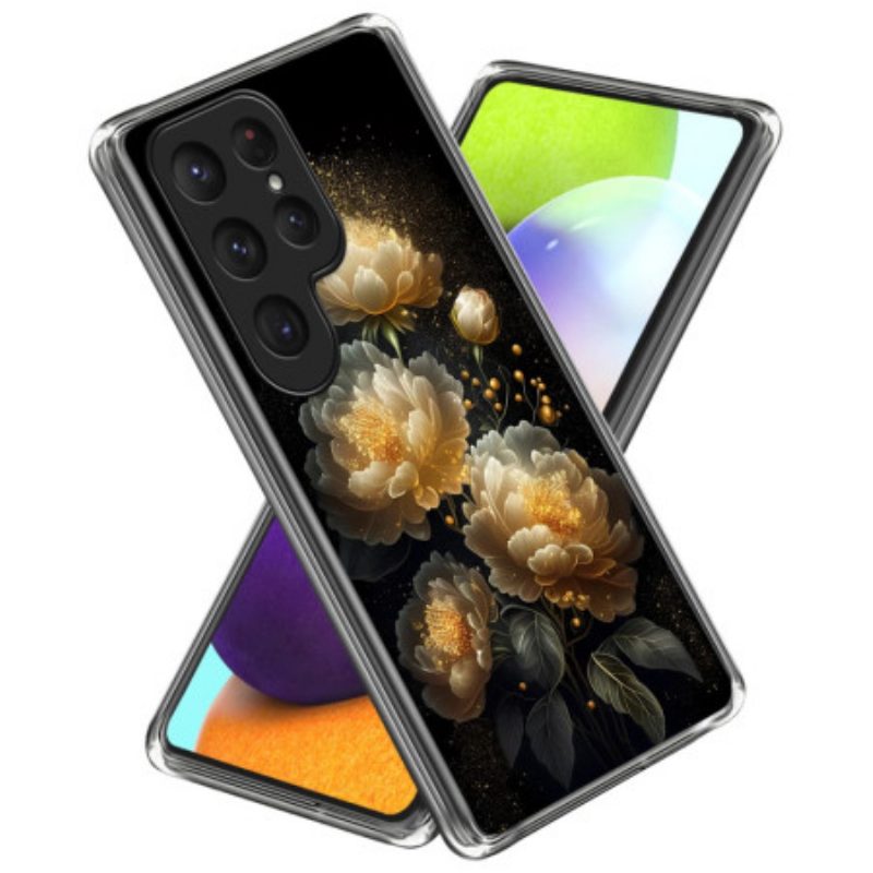 Hülle Für Samsung Galaxy S25 Ultra 5g Goldene Pfingstrose