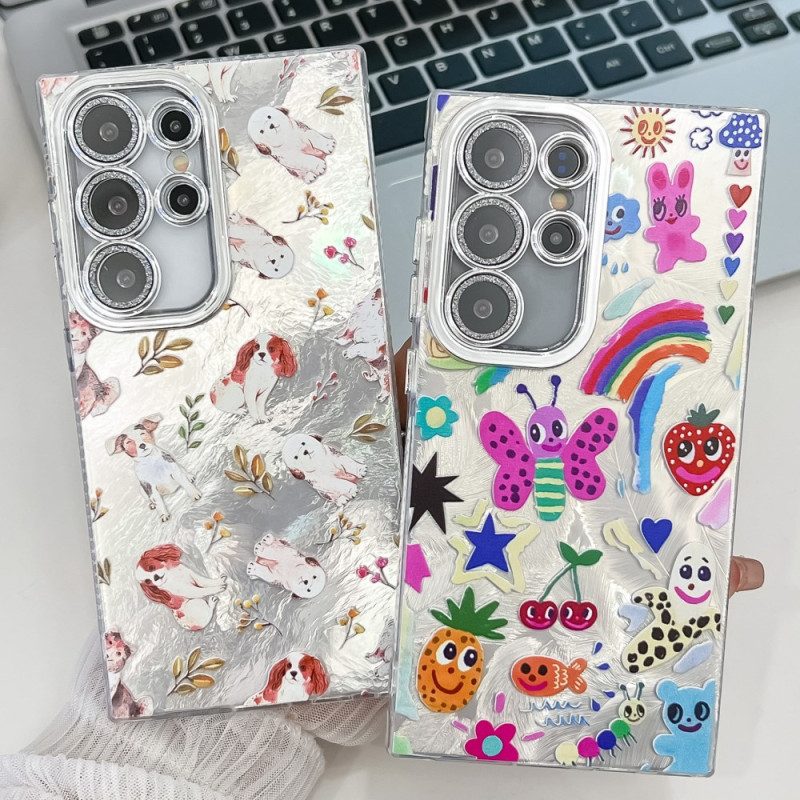 Hülle Für Samsung Galaxy S25 Ultra 5g Lustige Dinosaurier Mit Linsenschutz