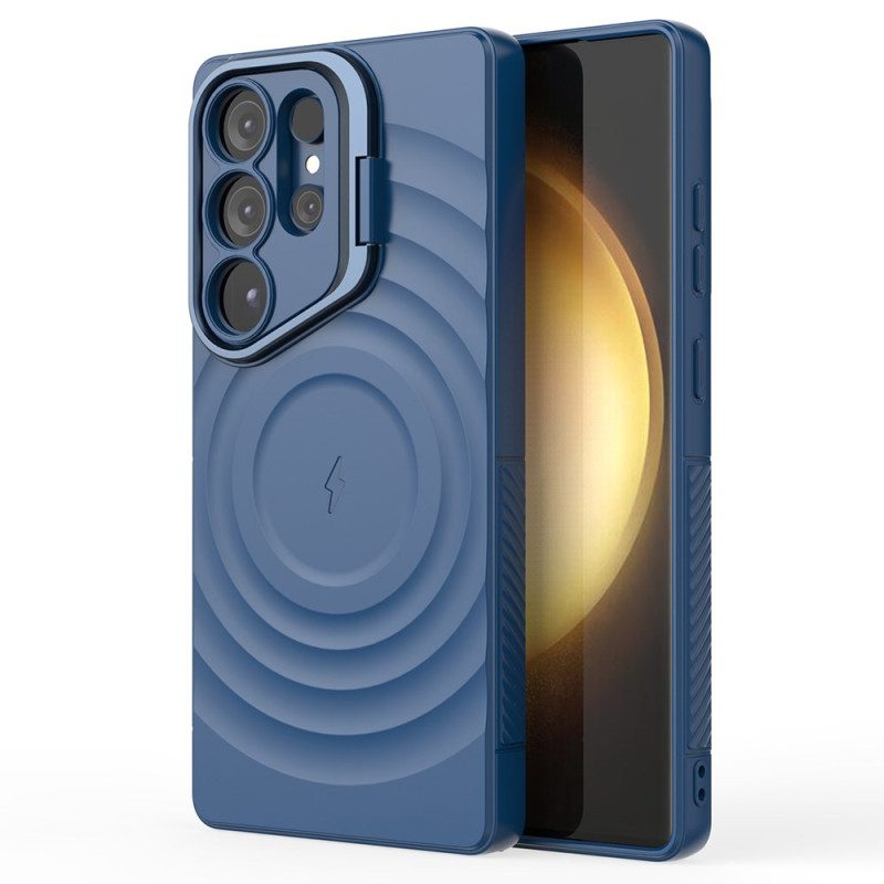 Hülle Für Samsung Galaxy S25 Ultra 5g Magsafe-kompatibles Wellenförmiges Design Mit Ständer