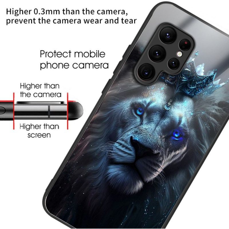 Hülle Für Samsung Galaxy S25 Ultra 5g Mit Gekröntem Löwenmotiv