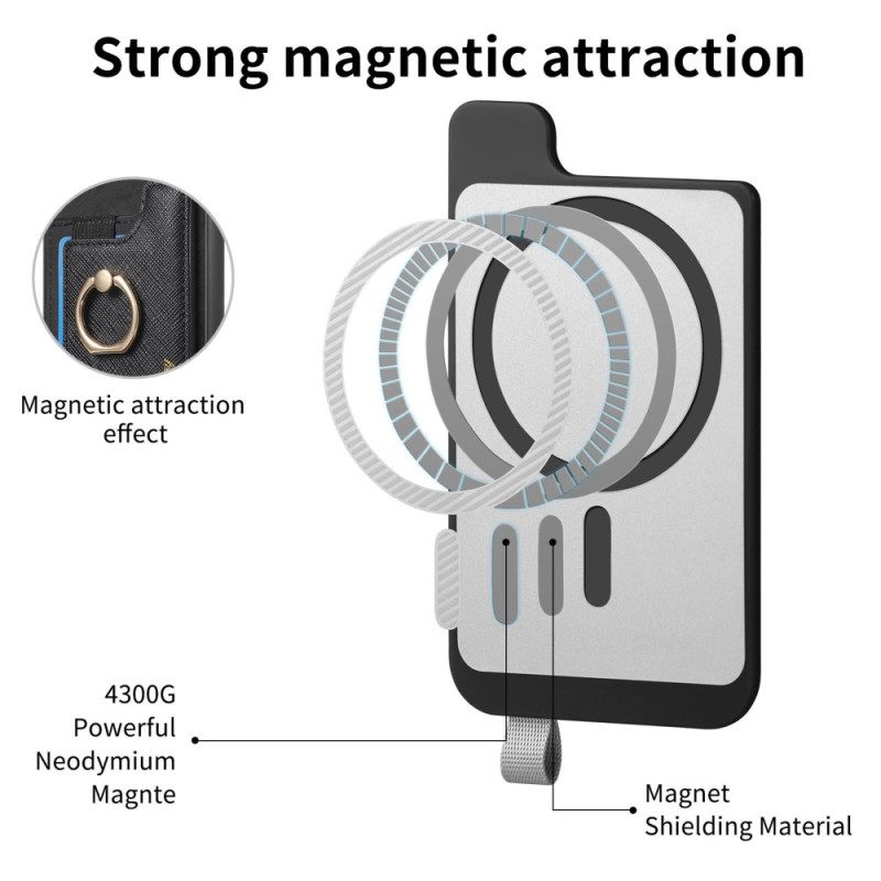 Hülle Samsung Galaxy S25 Ultra 5g Abnehmbarer Kartenhalter In Wildlederoptik