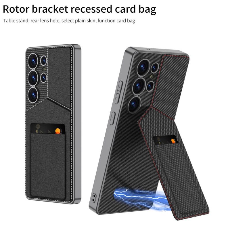 Hülle Samsung Galaxy S25 Ultra 5g Gkk-kartenhalter Mit Integriertem Ständer