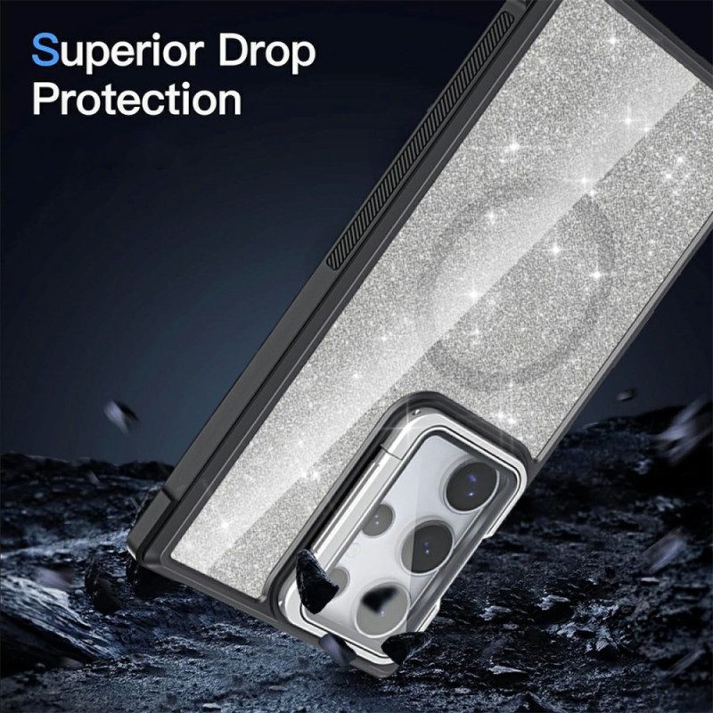 Hülle Samsung Galaxy S25 Ultra 5g Glitzer Mit Integriertem Ständer