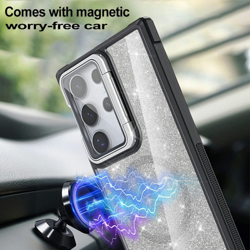 Hülle Samsung Galaxy S25 Ultra 5g Glitzer Mit Integriertem Ständer