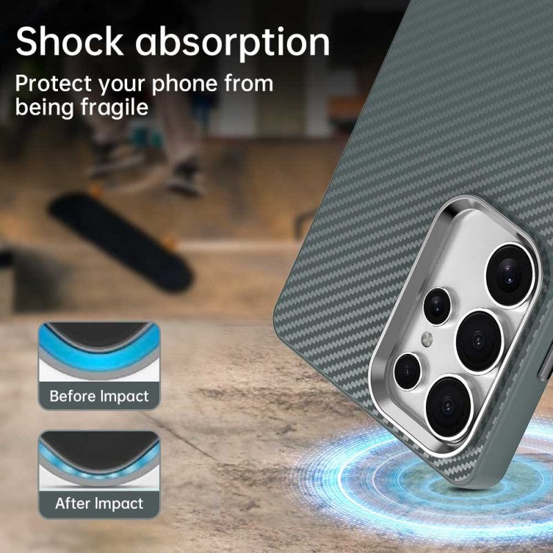 Hülle Samsung Galaxy S25 Ultra 5g Handyhülle Carbonfaser-textur