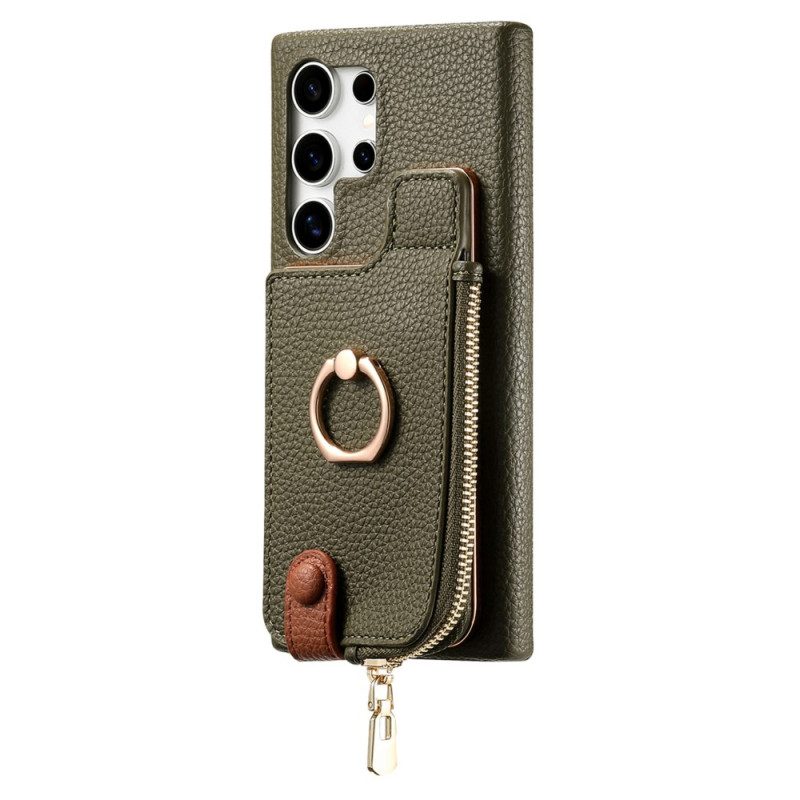 Hülle Samsung Galaxy S25 Ultra 5g Handyhülle Geldbörse Aus Kunstleder
