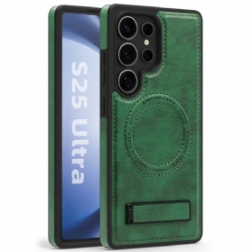 Hülle Samsung Galaxy S25 Ultra 5g Handyhülle Lederoptik Kompatibel Mit Magsafe