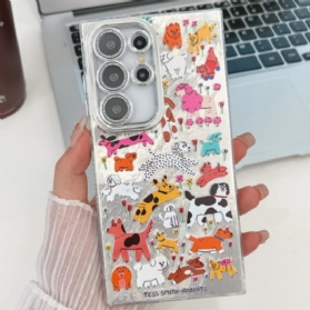 Hülle Samsung Galaxy S25 Ultra 5g Handyhülle Lustige Tiere Mit Linsenschutz